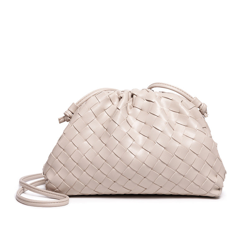 Elegant Woven Leather Bucket Bag Stornfield