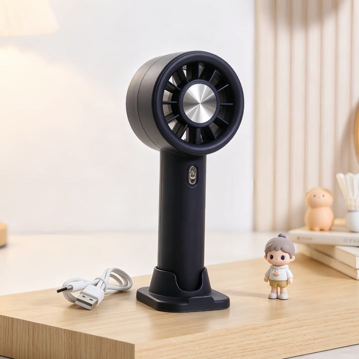 Portable handheld fan with ergonomic design and multiple speed modes Stornfield