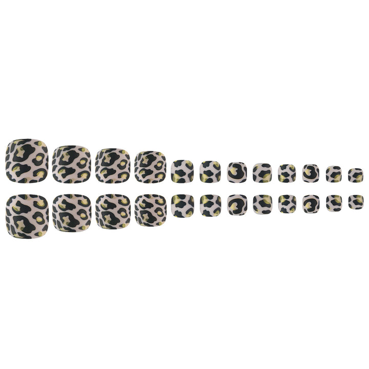 Artistic Leopard Print Toe Nail Art Stornfield
