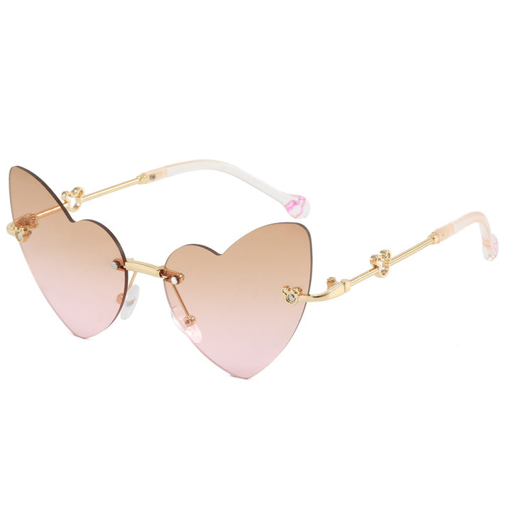 Women's Heart-Shaped Sunglasses with Embellished Frame Stornfield