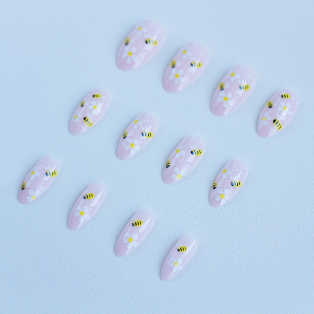 Artistic Floral and Bee Nail Art Kit