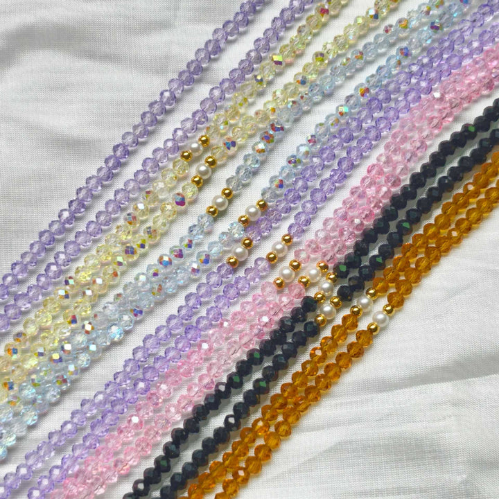 Elegant glasses holder chain with colorful beads Stornfield