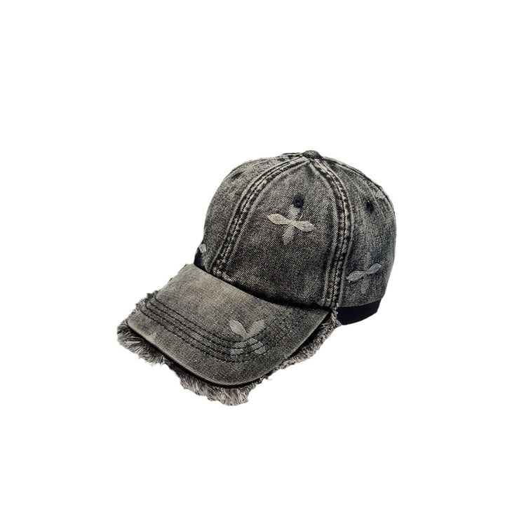 Unisex Distressed Denim Frayed Cap Stornfield