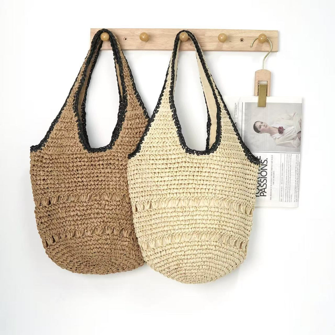 Woven Natural Material Handbag with Minimalist Structure Stornfield