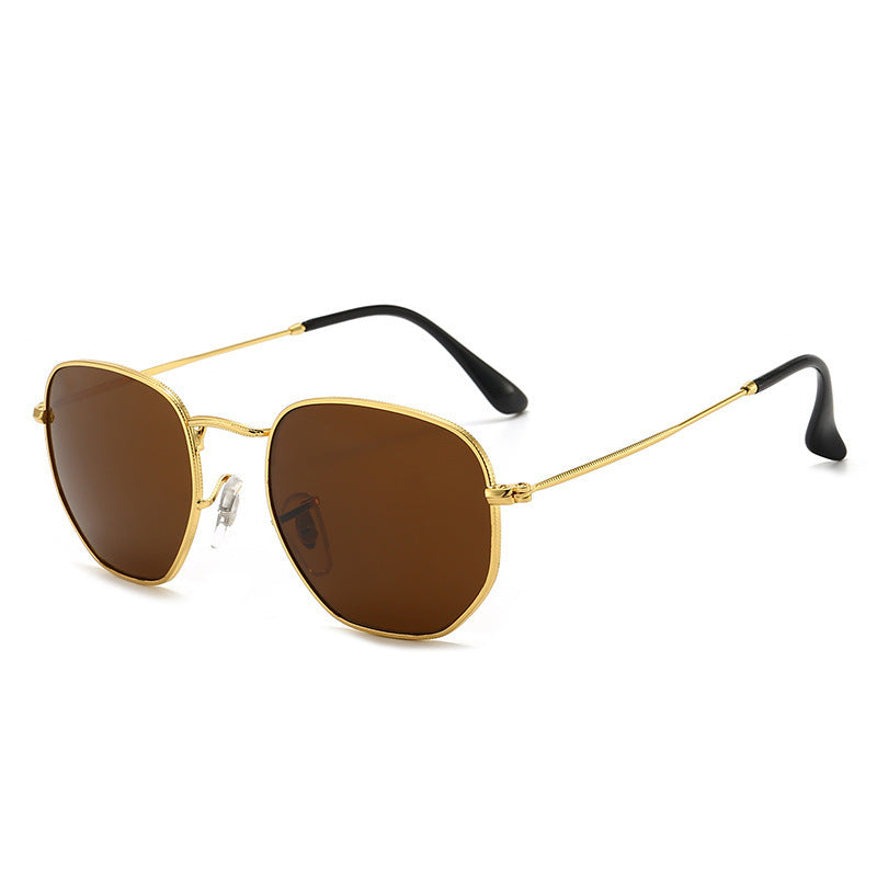 Women's fashionable geometric sunglasses with sturdy metal frame Stornfield