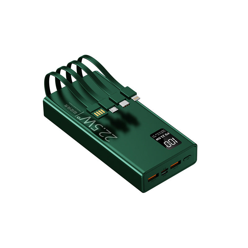 Multifunctional power bank with integrated cable system and digital power display Stornfield