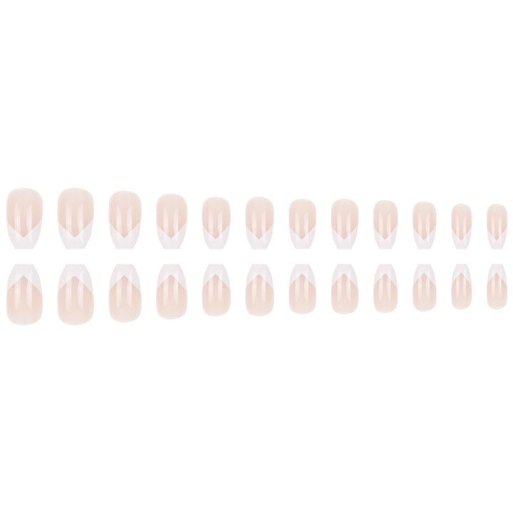 Elegant French Tip Press-On Nails Stornfield