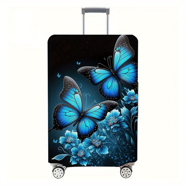 Women's hard-shell suitcase with floral butterfly motifs Stornfield