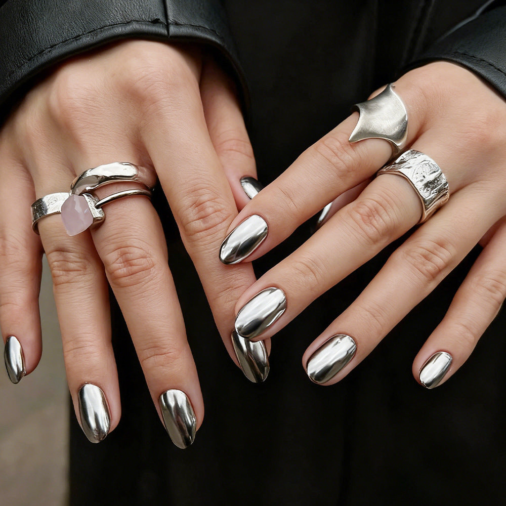 Metallic Finish Nail Art Stornfield