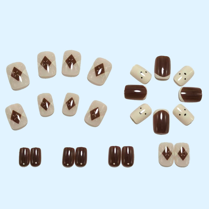 Artificial nail set with cute animal designs Stornfield