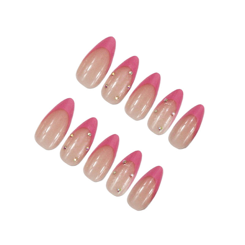Artificial nail set with elegant tips and sparkling accents Stornfield