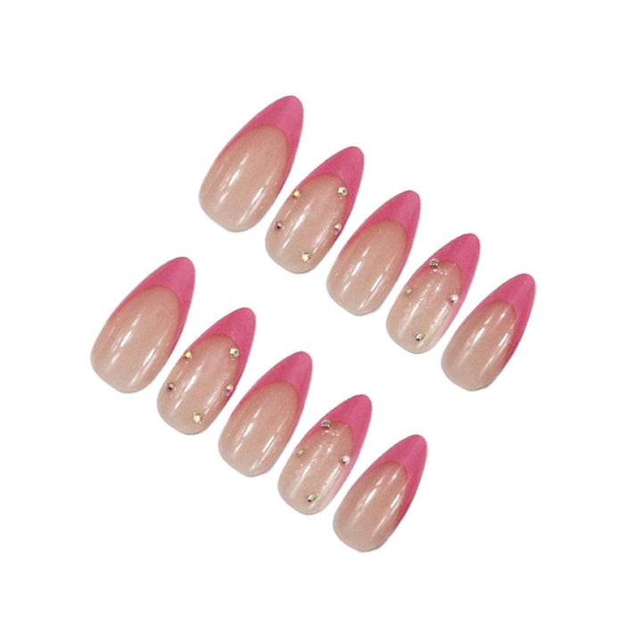 Artificial nail set with elegant tips and sparkling accents Stornfield