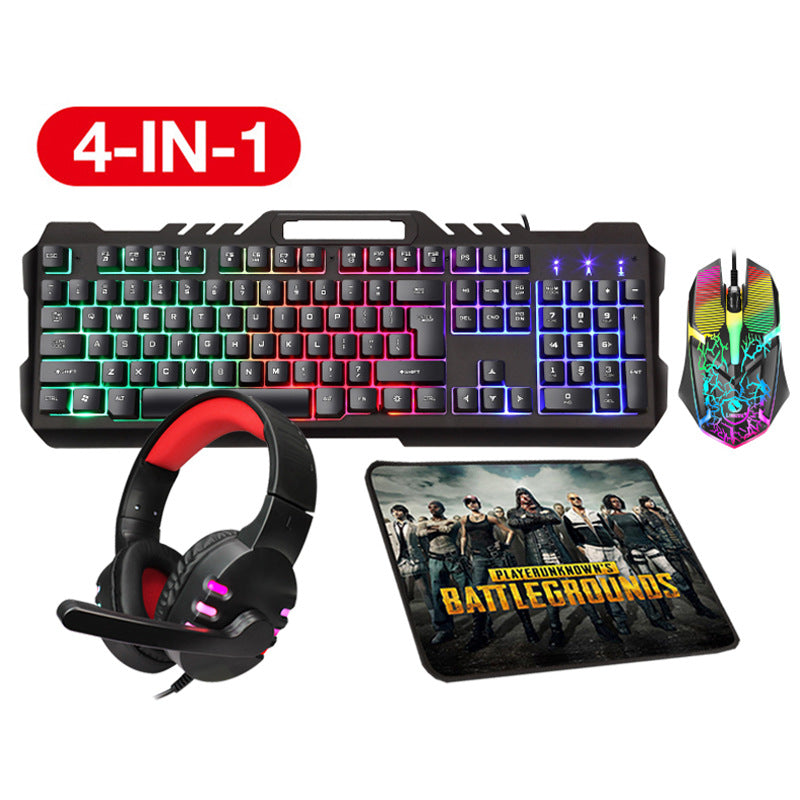 Gaming Accessory Set with RGB Keyboard, Precision Mouse, Headset, and Mouse Pad Stornfield