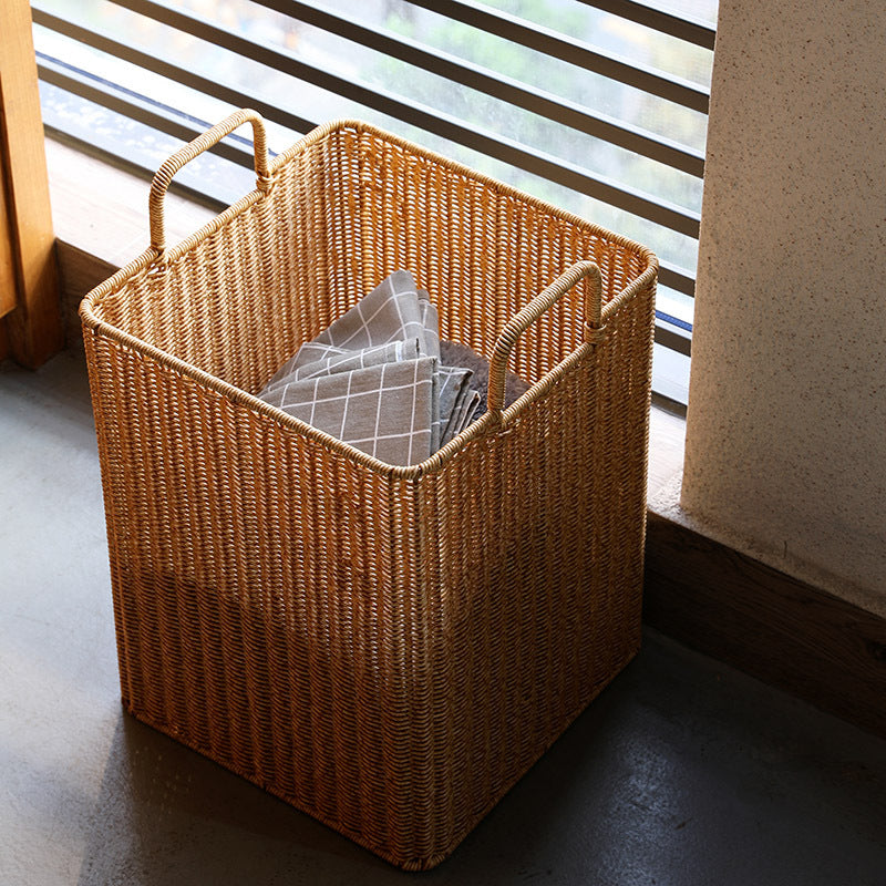 Handwoven Storage Bin with Sturdy Handles Stornfield