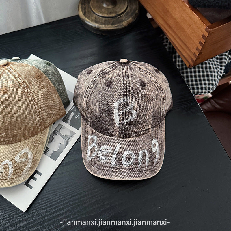 Women's Distressed Denim Adjustable Baseball Cap Stornfield