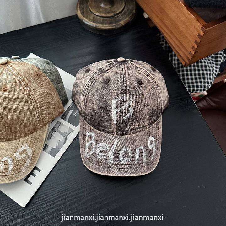 Women's Distressed Denim Adjustable Baseball Cap Stornfield