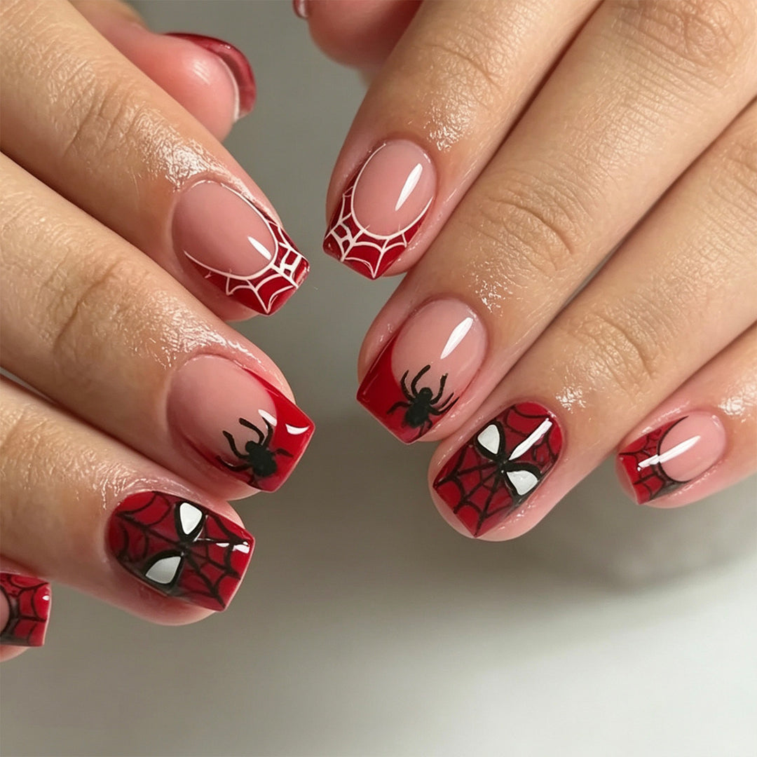 Spider Web Halloween Nail Art Extensions Stornfield