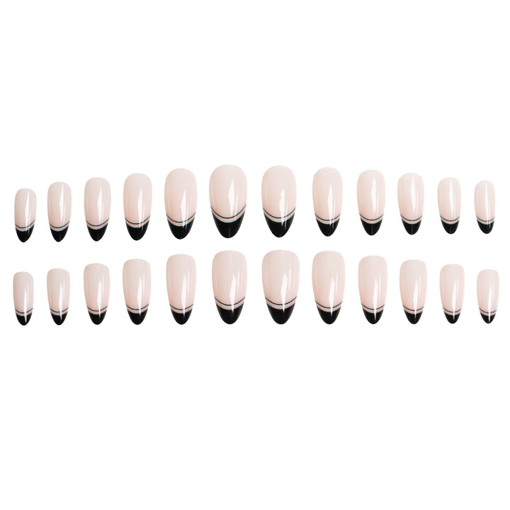 Stylish French Tip Press-On Nails