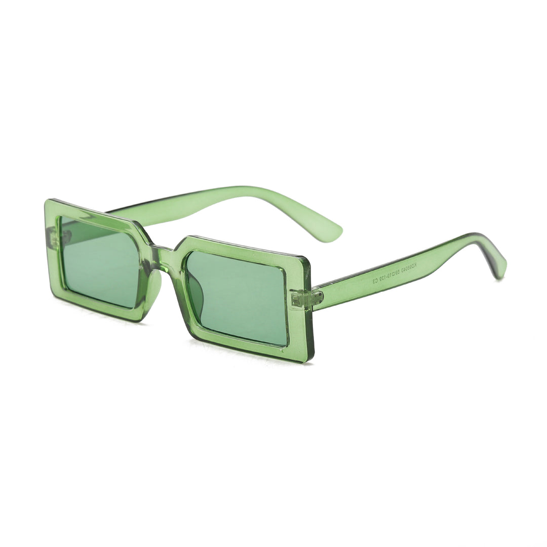 Women's square sunglasses with modern transparent frame Stornfield