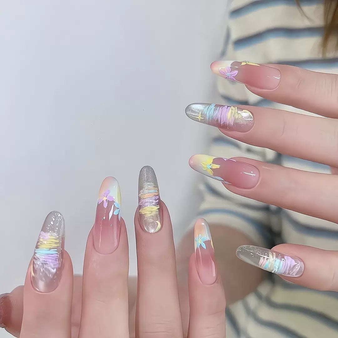 Glossy Ombre Press-On Nails