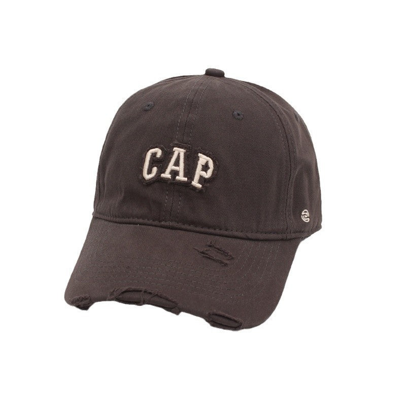 Women's Distressed Cotton Baseball Cap Stornfield