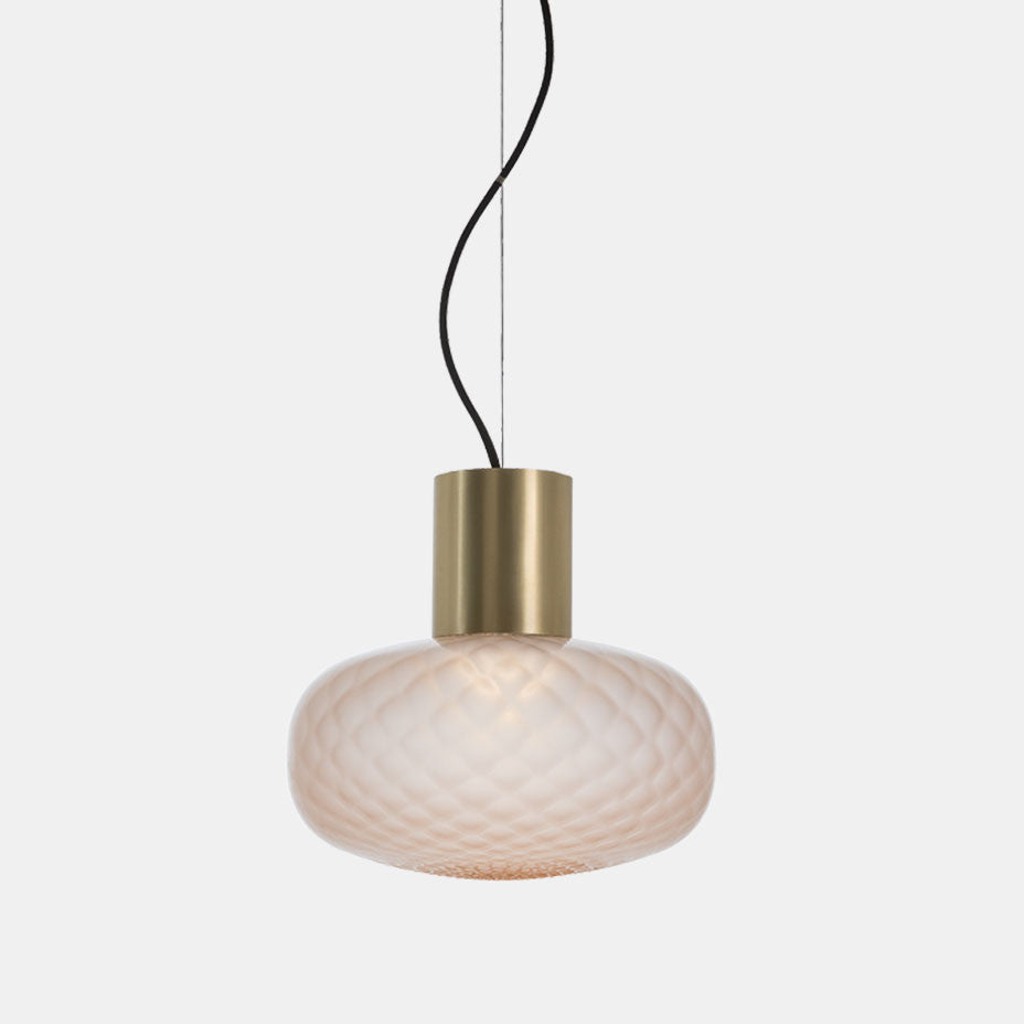 Glass Mushroom Table Lamp with Decorative Base