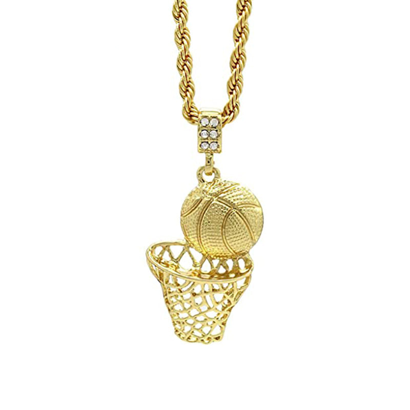 Basketball-Themed Pendant Necklace Stornfield