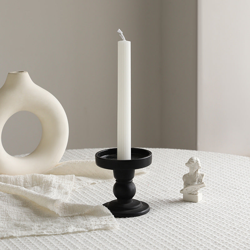 Hand-Poured Beaded Sphere Taper Candle