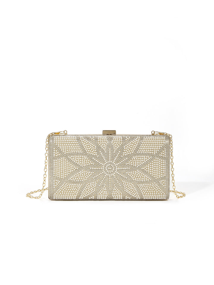Opulent Crystal-Embellished Evening Clutch