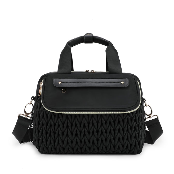 Fashionable diaper bag with elegant woven look Stornfield