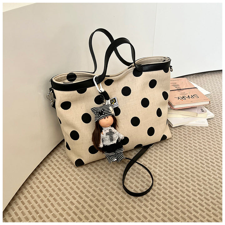 Polka Dot Drawstring Shoulder Bag Stornfield