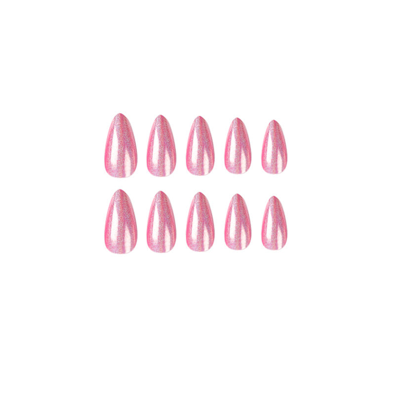 Artful stiletto nails with holographic shine Stornfield