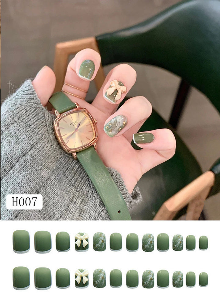 Artificial nail tips with bow design Stornfield