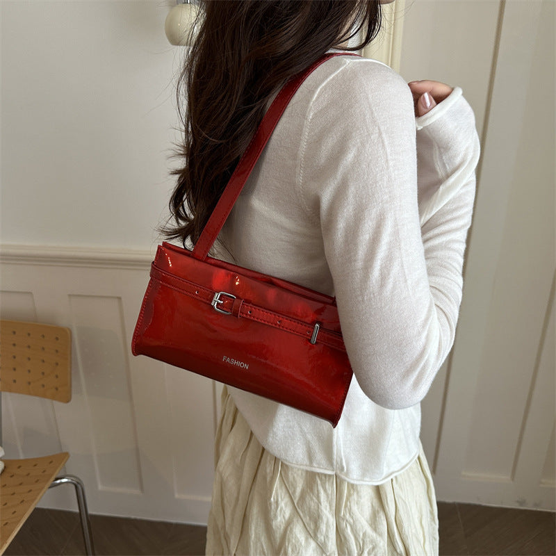 Elegant Patent Leather Crossbody Bag