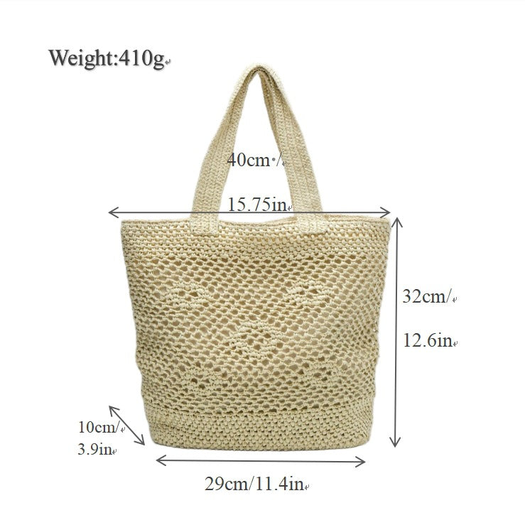 Handwoven tote bag with modern patterns Stornfield
