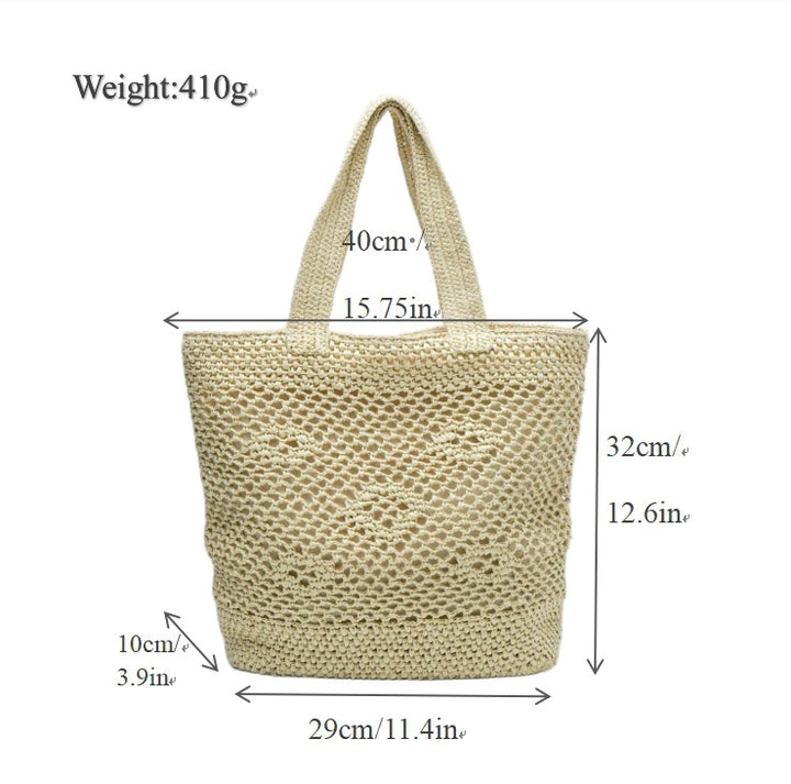 Handwoven tote bag with modern patterns Stornfield