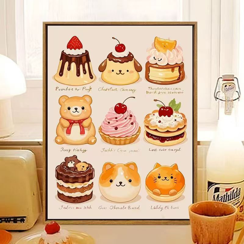 Cute Dessert-Themed Wall Art Stornfield
