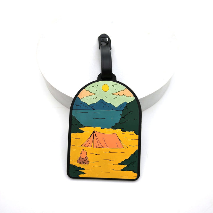 illustrated scenic silicone luggage tag Stornfield