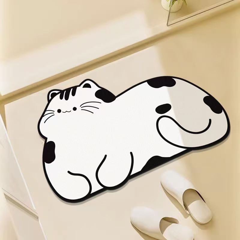 Cartoon Cat-Shaped Floor Mat