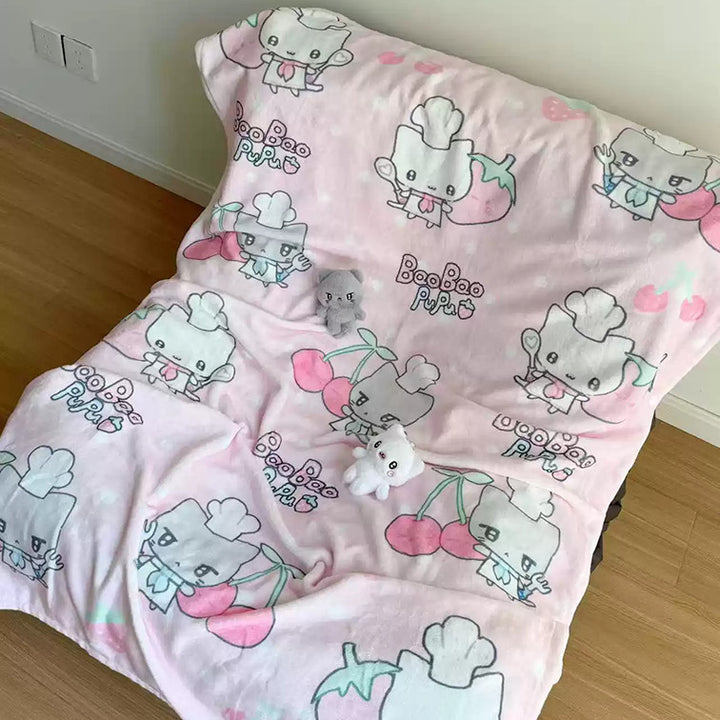 Plush Cartoon Chef Blanket
