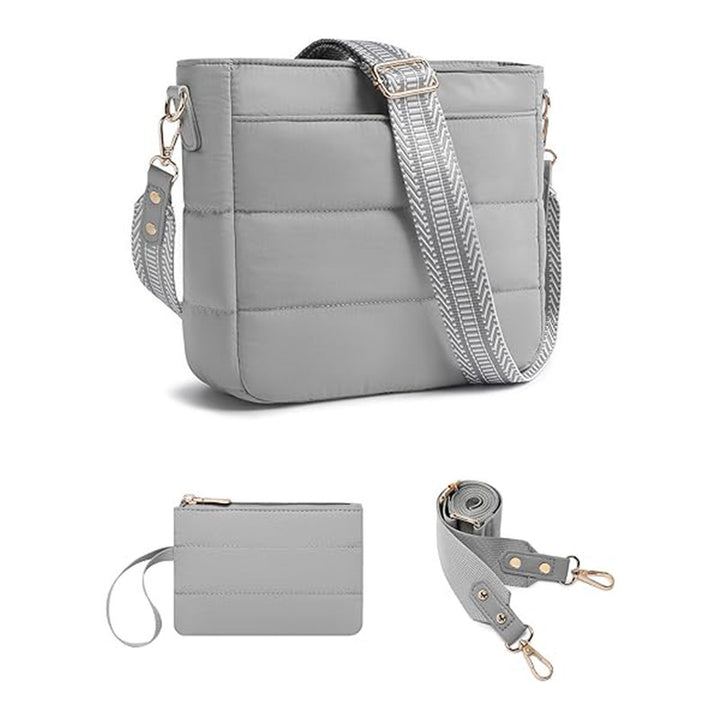 Fashionable shoulder bag with removable card case Stornfield