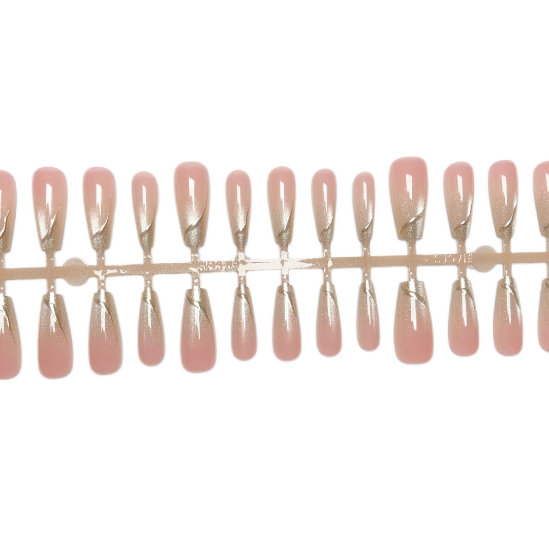 Elegant Glossy Press-On Nail Set