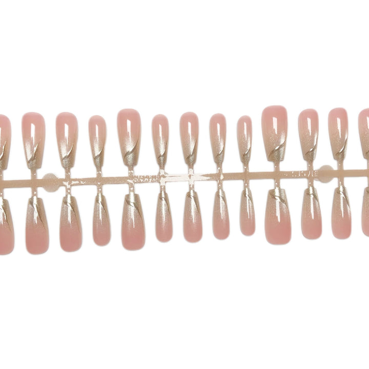 Elegant Glossy Press-On Nail Set