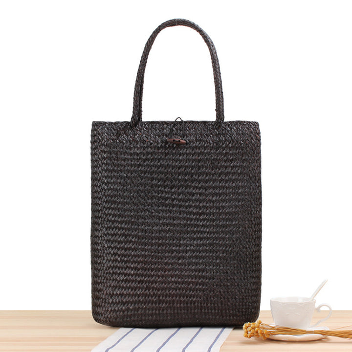 Shopping bag made of woven natural material Stornfield