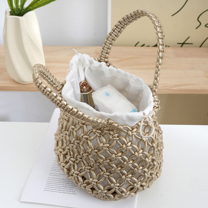 Handcrafted Shopper Bag Made of Fine Macramé Stornfield