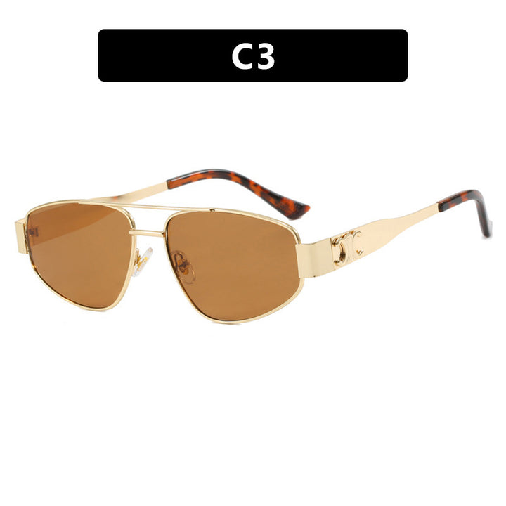 Ladies sporty sunglasses with polarized lenses and elegant metal frame Stornfield