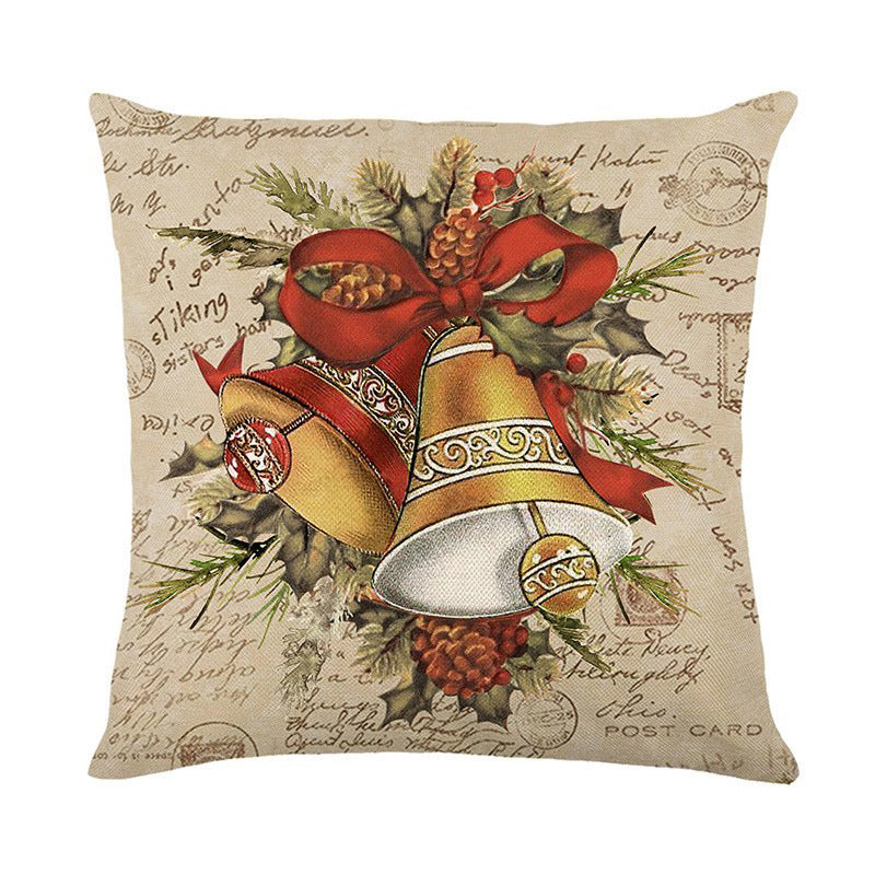 Decorative Christmas Bells Throw Pillow