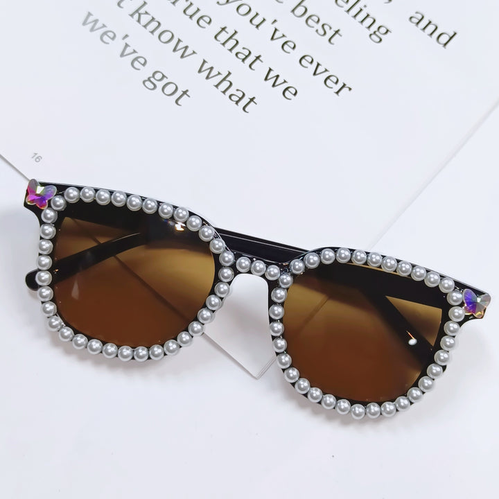 Ladies Glamorous Sunglasses with Pearl Frame Stornfield