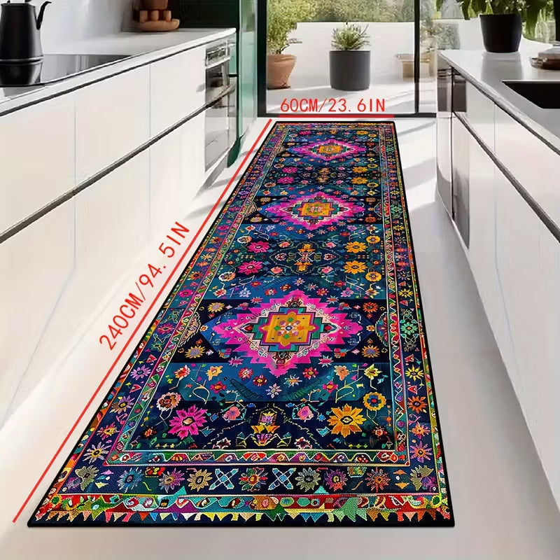 Geometric Patterned Runner Rug