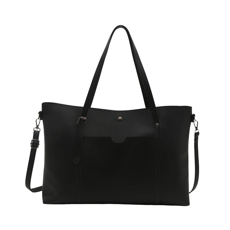 Versatile Vegan Leather Tote Bag